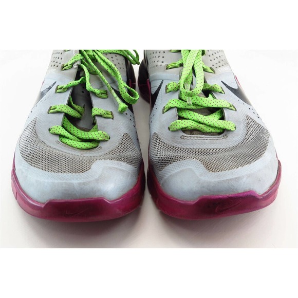 Nike Flywire Lace Up Running Gray Synthetic Women Shoes 7 M - Picture 2 of 7